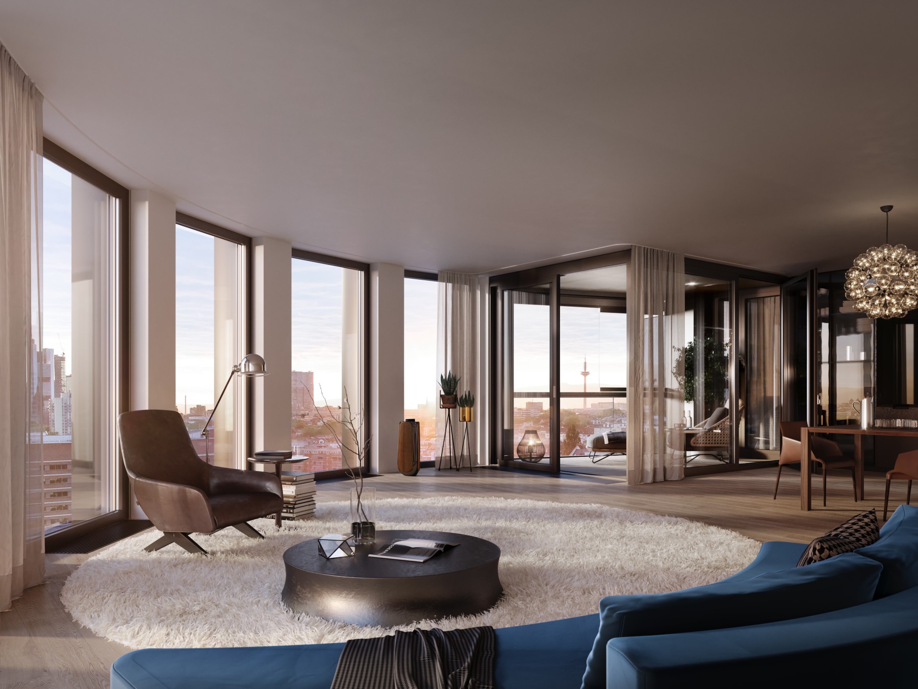 Innenarchitektur eines Luxus Apartement in Frankfurt - HPQ Living